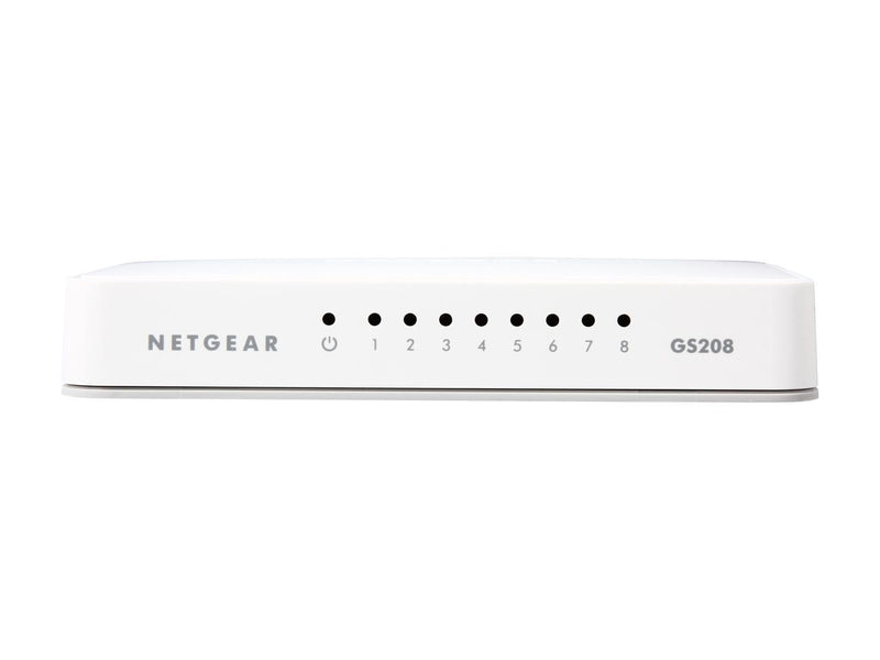 NETGEAR 8-Port Gigabit Ethernet Switch (GS208) - Essentials Edition