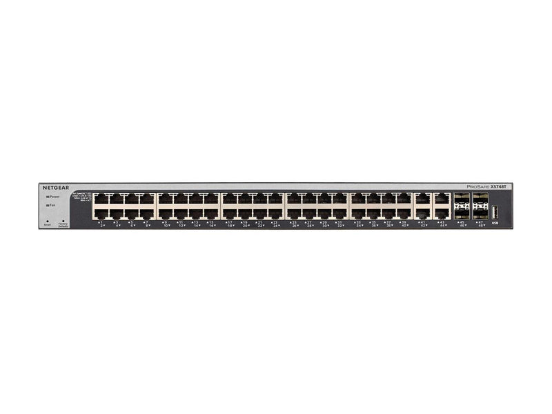 NETGEAR 48-Port 10G Ethernet Smart Switch (XS748T) - Managed with 4 x 10 Gigabit