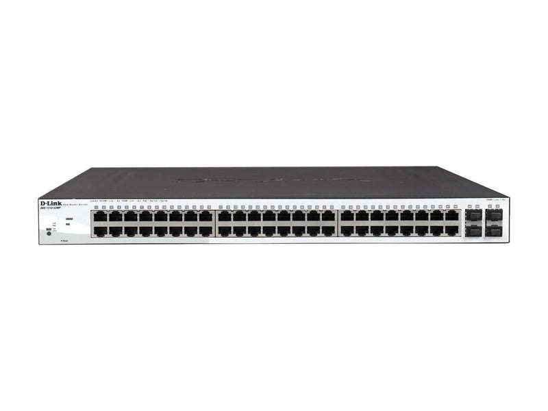 D-Link DGS-1210-52MP 52-Port Gigabit Web Smart PoE Switch Including 4 Gigabit