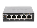 D-Link DGS-1005P 5-Port Gigabit Metal Desktop Switch with 4 PoE Ports