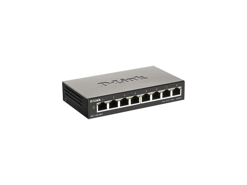 D-Link DGS-1100-08V2 Managed 8-Port Gigabit Smart Managed Switch