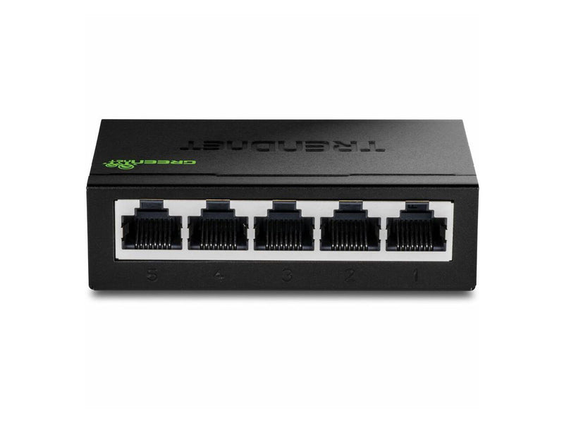 TRENDnet 5-Port Unmanaged Gigabit GREENnet Desktop Metal Switch,