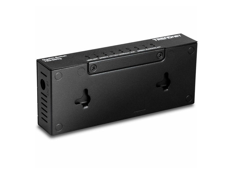 TRENDnet 8-Port Unmanaged Gigabit GREENnet Desktop Metal Switch, Fanless, 16Gbps