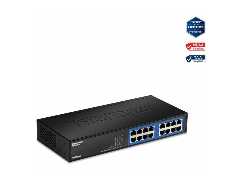 TRENDnet 6-Port Unmanaged Gigabit GREENnet Desktop Metal Switch,