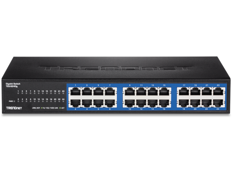 TRENDnet 24-Port Unmanaged Gigabit GREENnet Desktop Switch, Ethernet Network