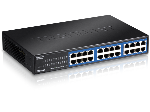 TRENDnet 24-Port Unmanaged Gigabit GREENnet Desktop Switch, Ethernet Network