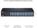 TRENDnet 24-Port Unmanaged Gigabit GREENnet Desktop Switch, Ethernet Network