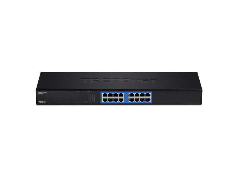 TRENDnet 16-Port Unmanaged Gigabit GREENnet Switch, 16 x RJ-45 Ports, 32Gbps