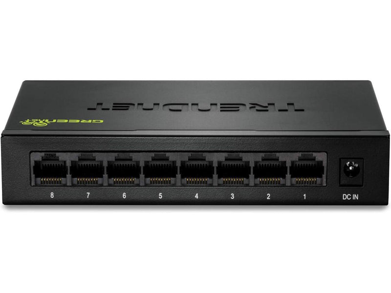 TRENDnet 8-Port Gigabit GREENnet Switch, Ethernet Network Switch, 8 x