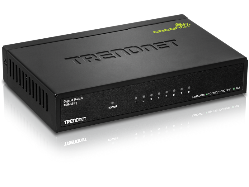 TRENDnet 8-Port Gigabit GREENnet Switch, Ethernet Network Switch, 8 x