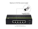 TRENDnet 5-Port Gigabit PoE+ Switch, 31 W PoE Budget, 10 Gbps Switching