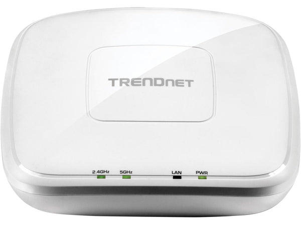 TRENDnet AC1200 Dual Band PoE Indoor Access Point, MU-MIMO, 867 Mbps WiFi AC,