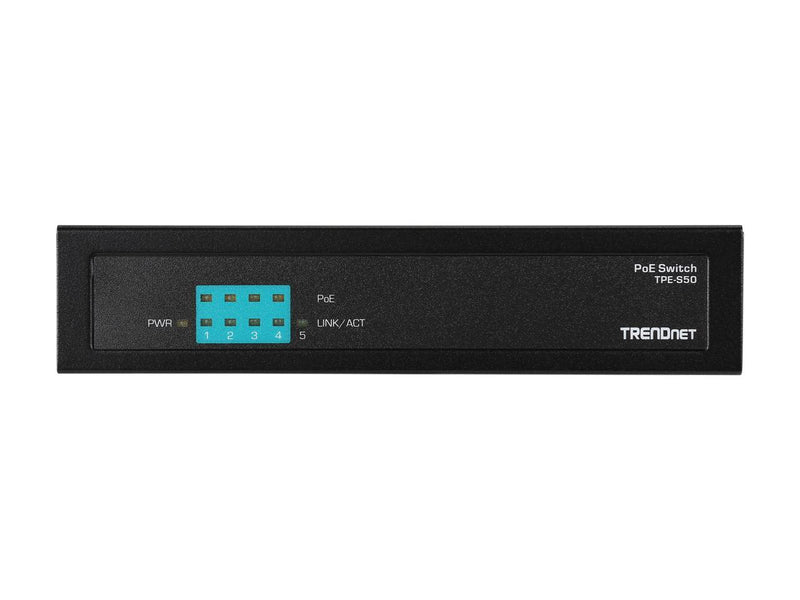 TRENDnet 6-Port Fast Ethernet PoE+ Switch, 4 x Fast Ethernet PoE Ports, 2 x Fast