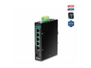 TRENDnet 6-Port Hardened Industrial Gigabit Poe+ Layer 2 Managed DIN-Rail