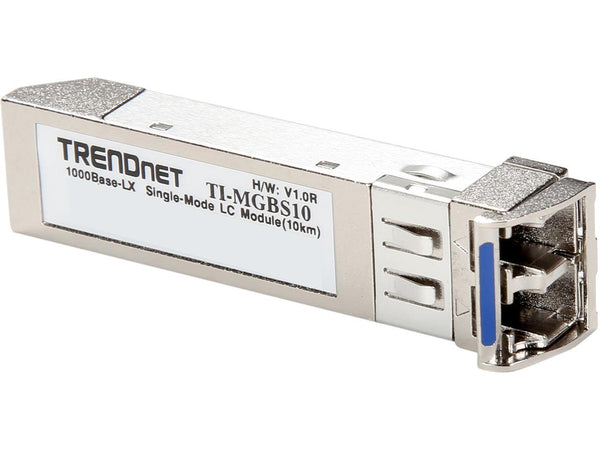 TRENDnet SFP to RJ45 Industrial Single-Mode LC Module (10km), TI-MGBS10,