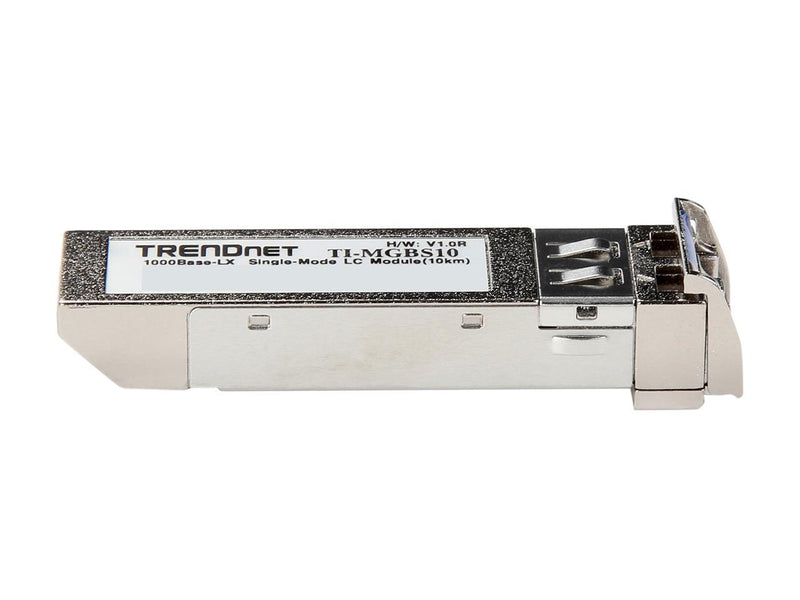 TRENDnet SFP to RJ45 Industrial Single-Mode LC Module (10km), TI-MGBS10,