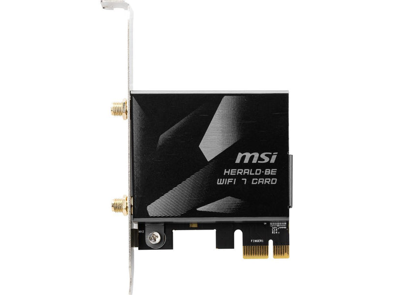 MSI HERALD-BE WIFI 7 MAX, NCM865 Tri-Band Wi-Fi 7 & Bluetooth 5.4 PCIe Adapter