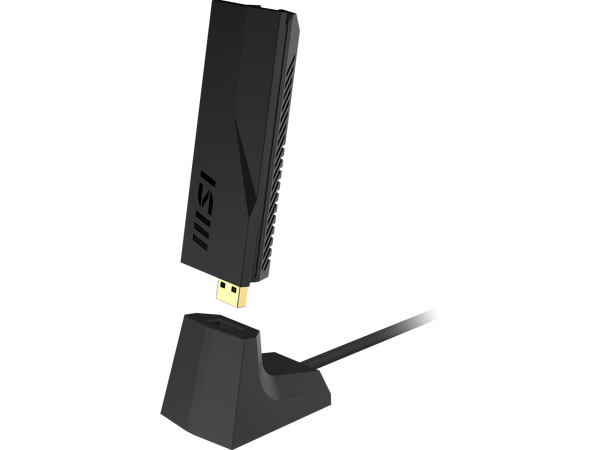 MSI BE6500 WiFi 7 USB Adapter Best performance with USB 3.2 Gen 1 port- Wireless