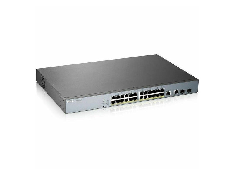 ZyXEL GS1350-26HP 24-Port Gigabit Smart Nebula Cloud Managed PoE Switch, 24 PoE+