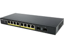 ZyXEL 8-Port Gigabit Ethernet Smart Managed PoE Switch with 77 Watt Budget -