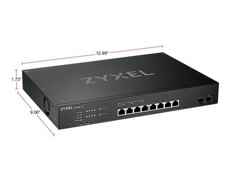 ZyXEL XS1930-10 Smart 8-port Multi-Gigabit Smart Managed Switch with 2 SFP+