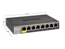 NETGEAR 8-Port Gigabit Ethernet Smart Switch (GS108T) - Managed, with