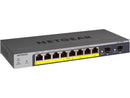 NETGEAR 8-Port Gigabit PoE+ Ethernet Smart Managed Pro Switch with 2 SFP Ports
