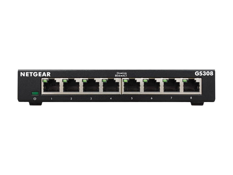 NETGEAR 8-Port Gigabit Ethernet Unmanaged Switch (GS308) - Home Network