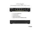 NETGEAR GS305PP-100NAS Unmanaged 5-port Gigabit Ethernet PoE+ Unmanaged Switch