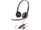 Poly - Blackwire 3220 - Wired Dual-Ear (Stereo) Headset (Plantronics) with Boom