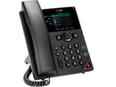 HP Poly VVX 250 4-Line IP Phone and PoE enabled, Desktop phone with Power Supply