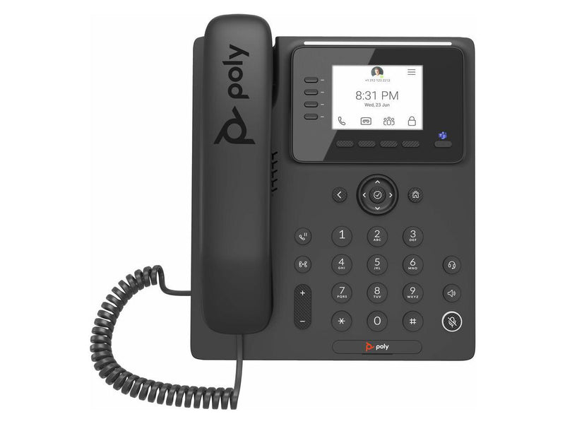 HP Poly CCX 350 Business corded IP Phone, Microsoft Teams and PoE-Enabled |