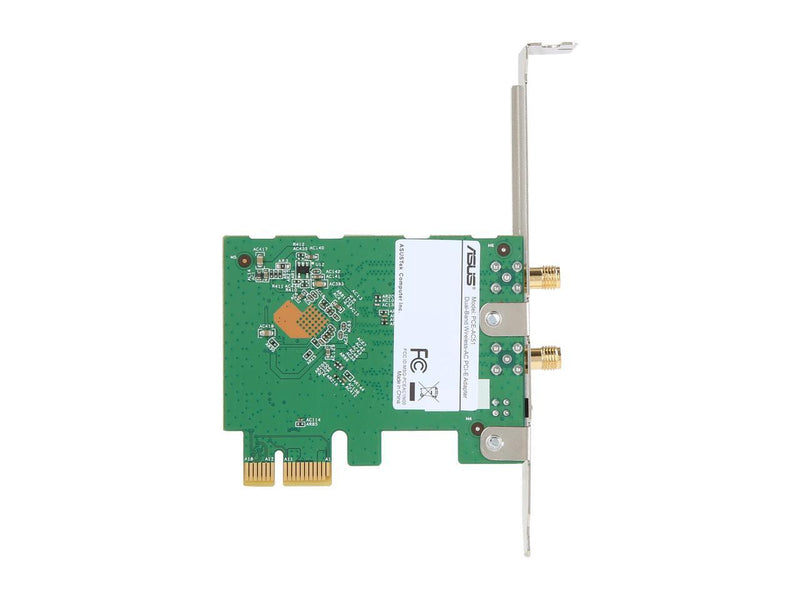 ASUS AC750 Dual Band PCIe WiFi Adapter (PCE-AC51) - Compatible with PCIe