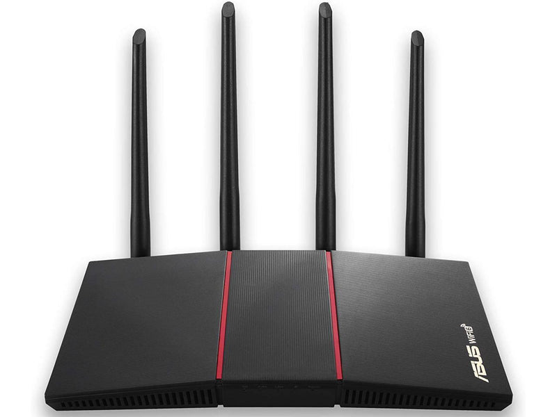 ASUS RT-AX55 AX1800 Dual Band WiFi 6 Gigabit Router, 802.11ax, Lifetime internet