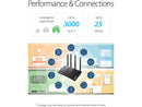 ASUS RT-AX55 AX1800 Dual Band WiFi 6 Gigabit Router, 802.11ax, Lifetime internet