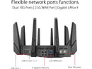 ASUS ROG Rapture WiFi 6E Gaming Router (GT-AXE16000) - Quad-Band, 6 GHz Ready,