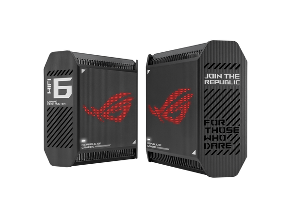 ASUS ROG Rapture GT6 (2PK) Tri-Band WiFi 6 Gaming Mesh WiFi System, covers up to