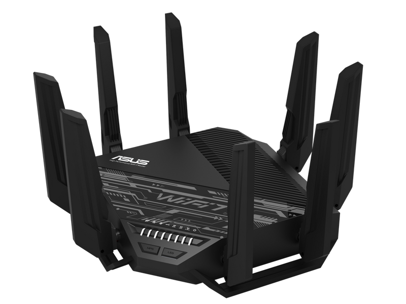 ASUS RT-BE96U BE19000 802.11BE Tri-Band Performance WiFi 7 Extendable Router