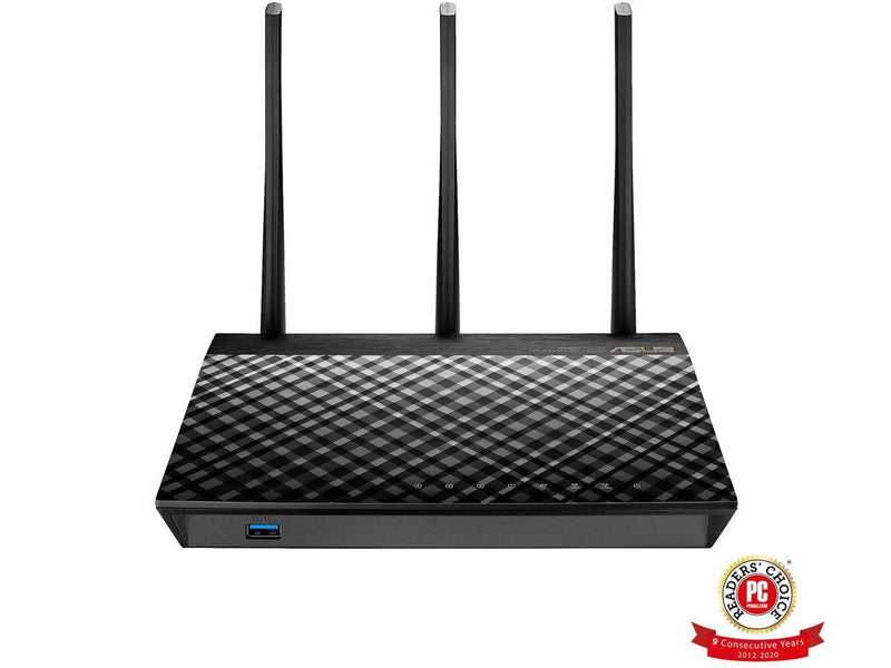 Manufacturer REFURBISHED - ASUS RT-AC66U B1 AC1750 Dual-Band Wi-Fi Router,