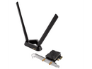 ASUS PCE-BE92BT WiFi 7 PCI-E Adapter with 2 external antennas. Supporting 6GHz