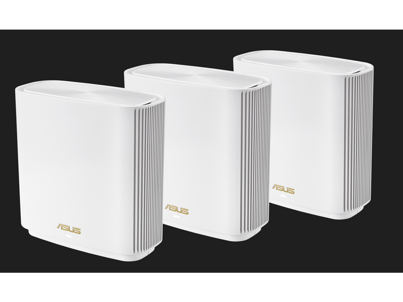 ASUS ZenWiFi Whole-Home Tri-band Mesh WiFi 6E System (ET8 3PK), Coverage up to