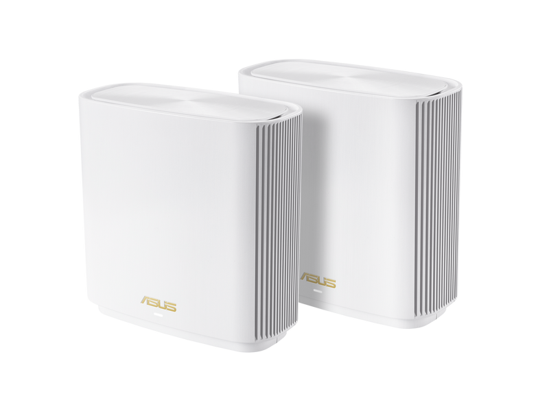 ASUS ZenWiFi Whole-Home Tri-band Mesh WiFi 6E System (ET9 2PK), Coverage up to