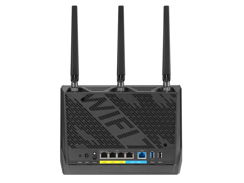 ASUS RT-BE86U BE6800 Dual-Band WiFi 7 Router, Supports 4096-QAM, MLO, AI WAN