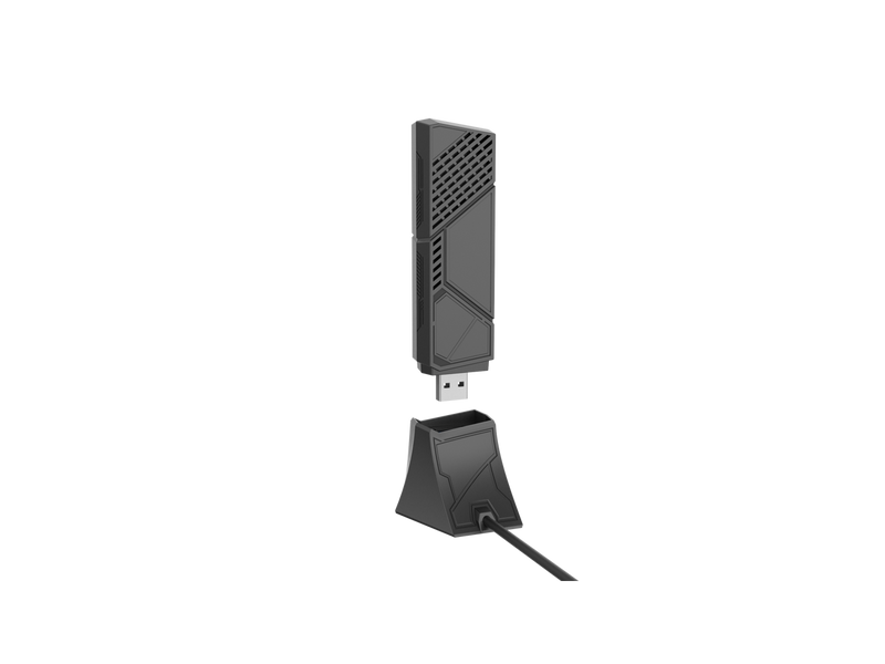 ASUS ROG USB-BE92 Tri-band BE6500 WiFi 7 USB Adapter, 6GHz band, support