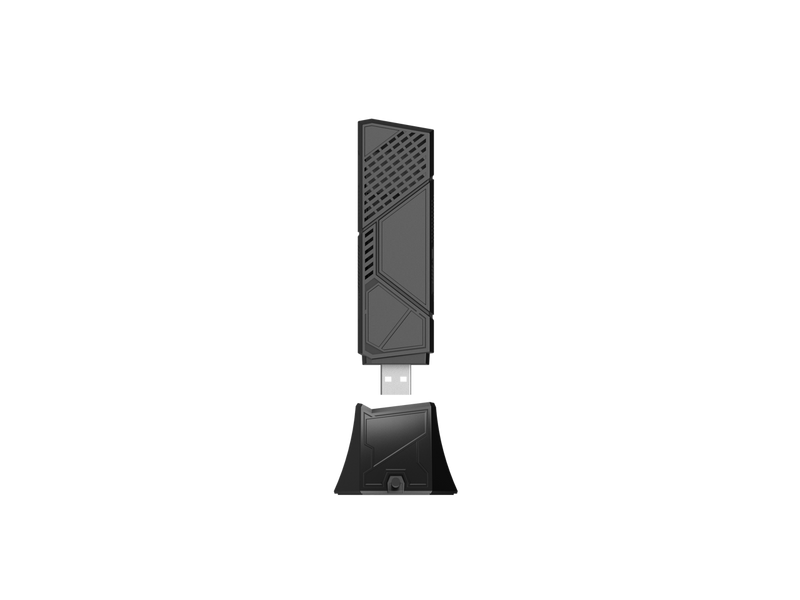 ASUS ROG USB-BE92 Tri-band BE6500 WiFi 7 USB Adapter, 6GHz band, support