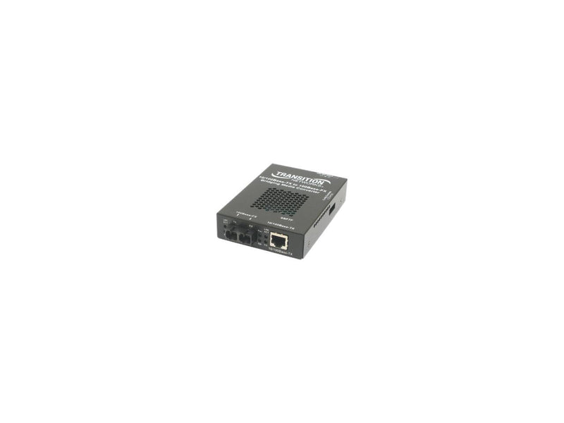 TRANSITION SBFTF1013-105-NA 10/100 Bridging 10/100Base-TX to 100Base-FX Media