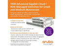 Aruba Instant On 1930 48-Port Gb Ethernet 48xGE PoE (370W), 4X 1G/10G SFP+, L2+