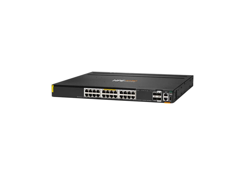 HPE Aruba Networking CX 6300M 24p Smart Rate 1G/2.5G/5G/10G Class6 PoE 2p 50G 2p