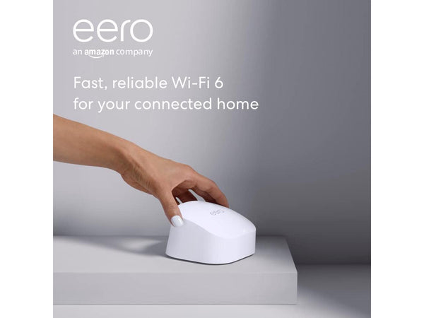 Certified Refurbished  Eero 6 dual-band mesh Wi-Fi 6 router, with built-in