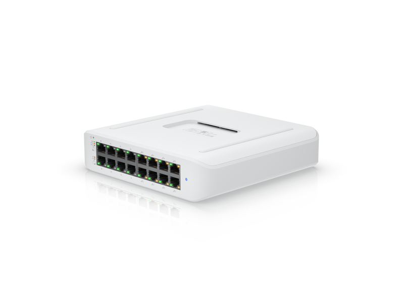 Ubiquiti Lite 16 PoE, 16-Port Layer 2 PoE Switch ((USW-Lite-16-POE (45W))